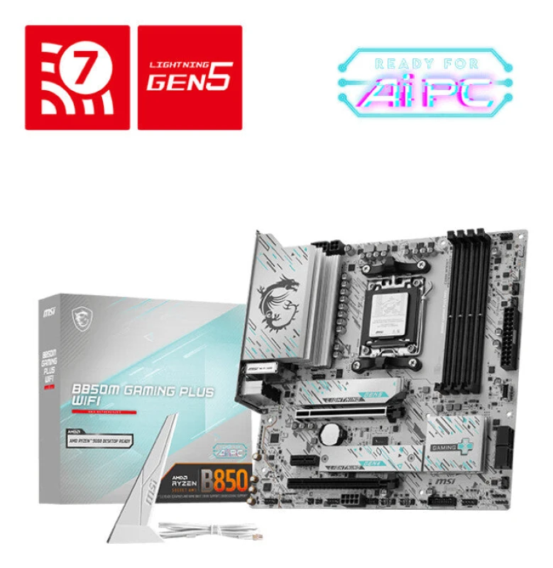 Image of MSI B850M GAMING PLUS WIFI AM5 Motherboard 4711377347570