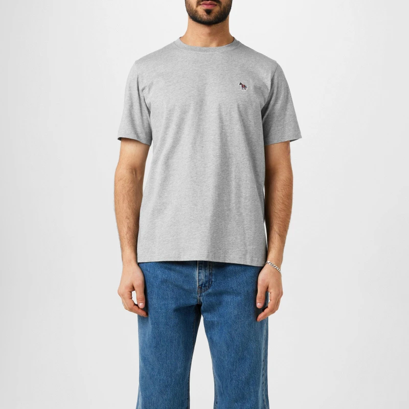 Image of Paul Smith Zebra Crew Neck T-Shirt - Grey Grey M