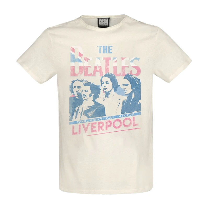 Image of Amplified Amplified Men Liverpool 2nd Edition T-Shirt in White Size: 3X-Large White XXXL Male 5063806466598