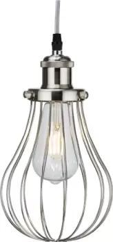 image of KnightsBridge Pendant Cage - Brushed Chrome