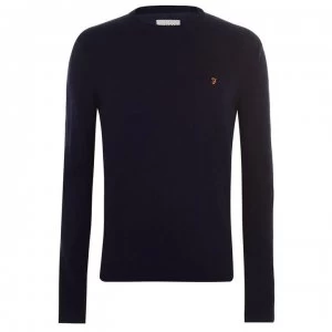 image of Farah Vintage Rosecroft Knitwear Jumper - Navy 412