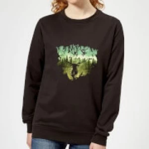 Image of Harry Potter Patronus Lake Womens Sweatshirt - Black - 4XL - Black