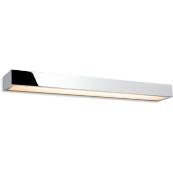 image of Firstlight - Zulu Bathroom Down Light LED Wall Light - 600mm Chrome with Opal Glass Diffuser IP44