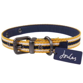 Image of Joules Navy Coastal Dog Collar Large