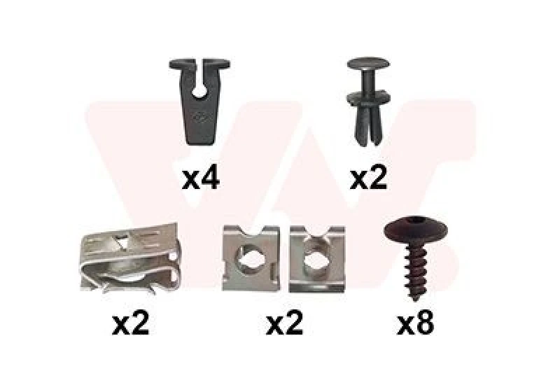 Image of VAN WEZEL Mounting Kit, bumper VAN WEZEL 4907793