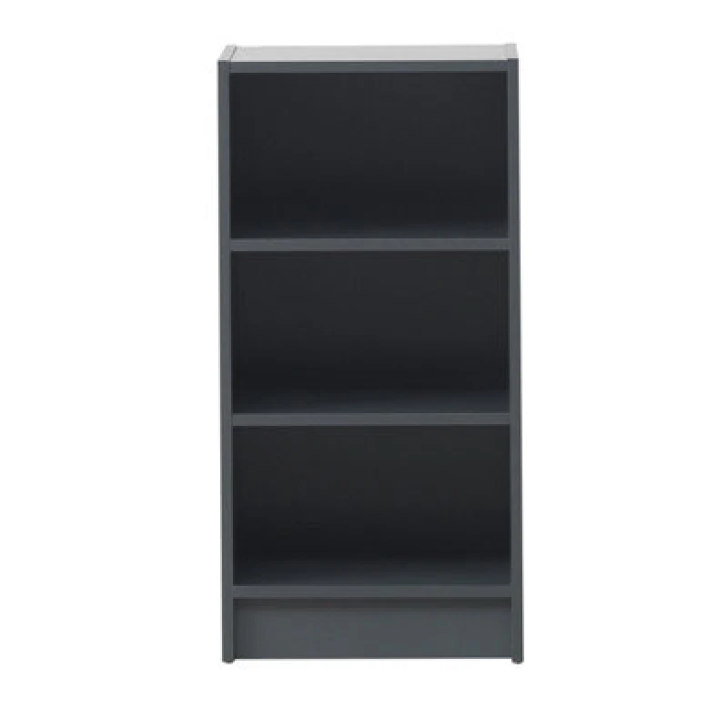 Image of Timber Art Design Small 3 Tier Cube Bookcase Display Shelving Storage Unit Wood Furniture Dark Grey