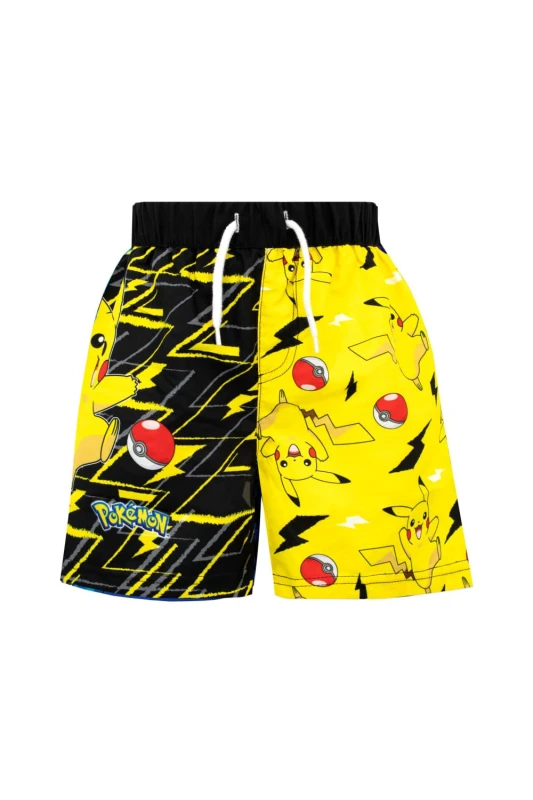 Image of Pokemon Pikachu Swim Shorts Yellow