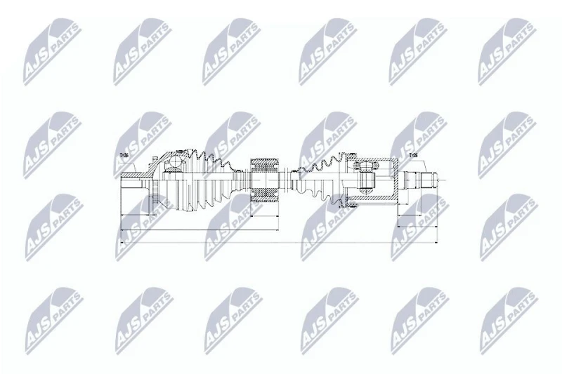 Image of NTY Drive shaft NTY NPW-VV-043