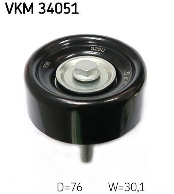 Image of SKF Deflection / guide pulley, V-ribbed belt SKF VKM 34051
