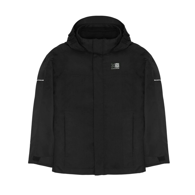 Image of Karrimor Kids 10,000mm Waterproof Removable Fleece 3-in-1 Jacket Black male 5-6 Years