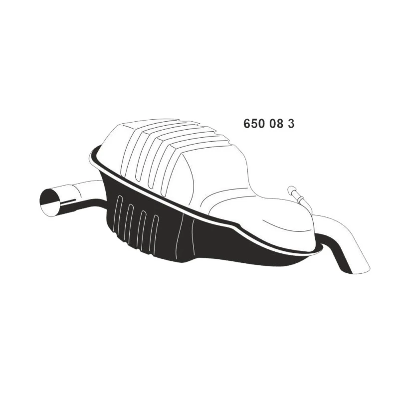 Image of ERNST 650083 Rear silencer End Silencer (3437)