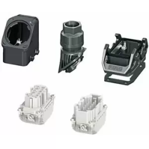 Image of Phoenix Contact HC-EVO-B10PT-BWD-HL-M25-PLRBK Connector set with push-in connection Content: