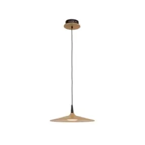 Image of Platres Dome Ceiling Pendant Light Wood LED 8W 3000K