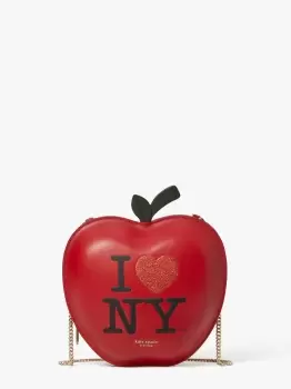 image of I Heart Ny X Kate Spade New York Big Apple Crossbody - Red Multi - One Size