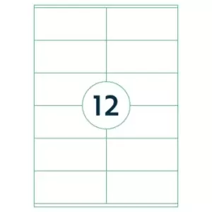 Image of Rillprint Self-adhesive Sticker Labels 105X48 Mm 1000 Sheets White