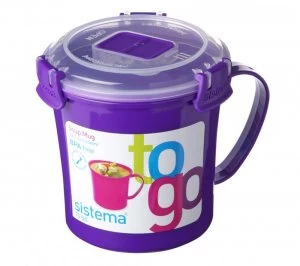 image of Sistema 656ml Soup To Go Mug Pink