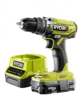 image of Ryobi Combi Drill Kit (R18Pd2-113, 1.3Ah Battery, 2.0A Charger)