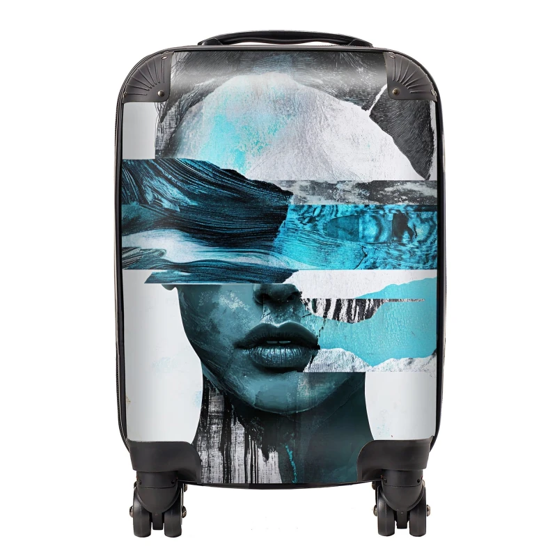 Image of Designer Luggage Calista Vale: 00013 Suitcase in Blue Size: Large Blue Unisex Large