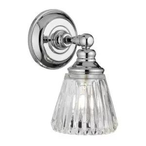 Image of Keynes 1 Light Wall Light Polished Chrome IP44
