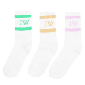 image of Jack Wills Hitchley Multipack Socks 3 Pack - Multi