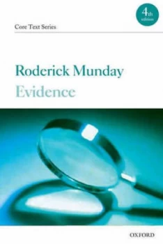 Image of Evidence by Roderick Munday Paperback