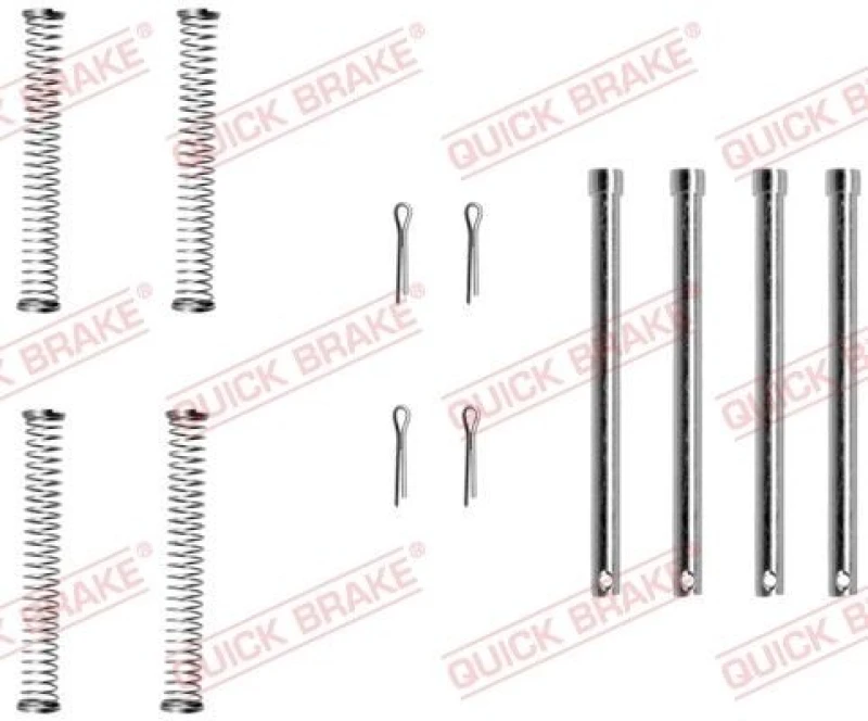 Image of QUICK BRAKE Brake pad fitting kit QUICK BRAKE 109-1128
