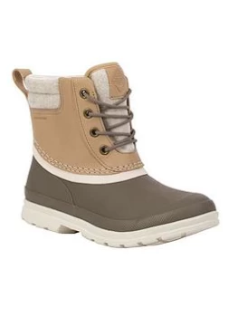 Image of Muck Boots Original Duck Lace Wellington Boots - Taupe, Size 6, Women