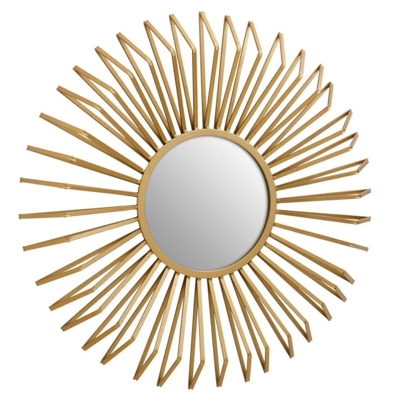 Image of Interiors by Premier Matera Sunburst Wall Mirror Gold unisex One Size