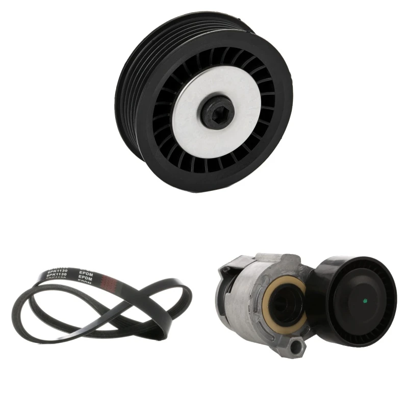 Image of RIDEX 542R0304 V-ribbed belt set Check alternator freewheel clutch & replace if necessary V-Ribbed Belt Set (542)