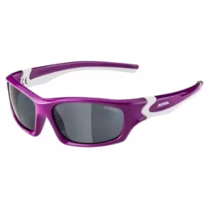 image of Alpina Flexxy Teen Berry/White Mirror Black Lens