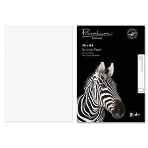 image of Original Blake Premium Business A4 120gsm Woven Paper Brilliant White Pack of 50