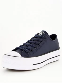 Converse Chuck Taylor All Star Lift Ox - Navy, Size 7, Women