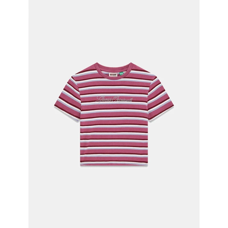 Image of Guess Guess Stripe Baby T Ld61 PurpleBlush female 10 (S)