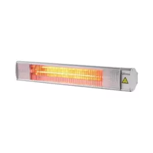 image of 2kW EQ Heat Electric Bar Patio Heater Silver