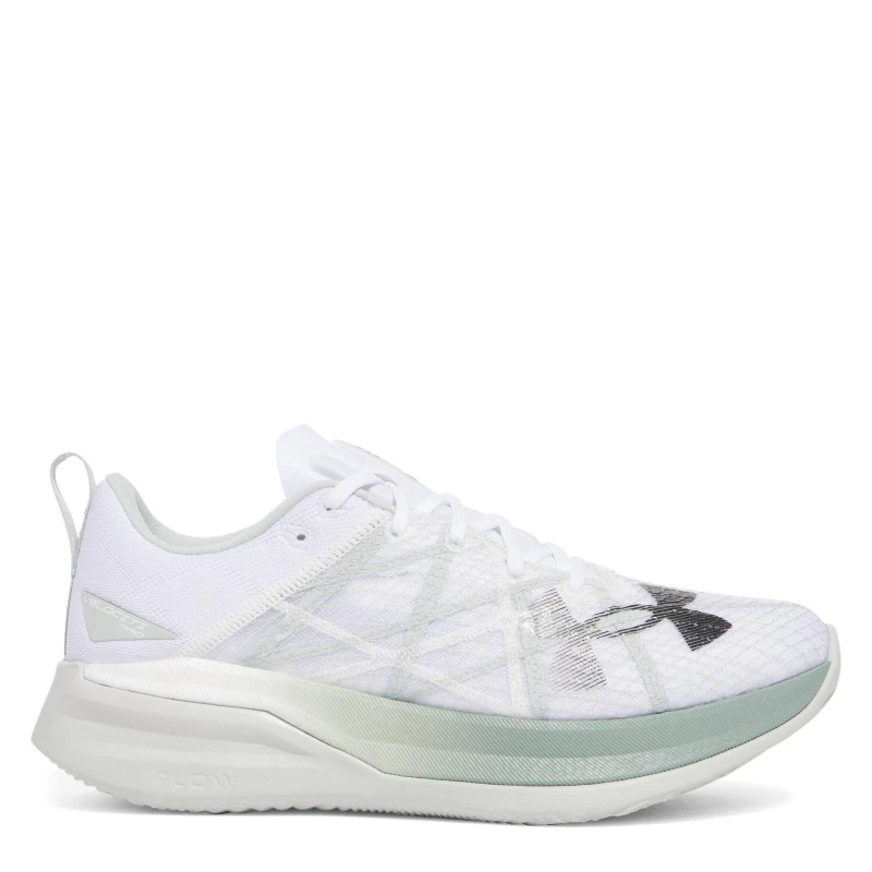 Image of Under Armour Unisex Adults Velociti Elite Fast Entry Road Running Shoes White/Green unisex 10 (45)