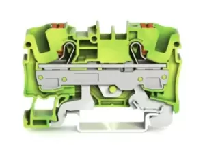 Image of Wago 2206-1207 Terminal Block, Dinrail, 2Ways, 8Awg