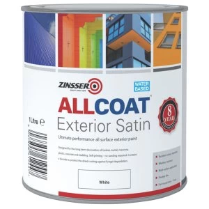 Zinsser ALLCOAT Exterior Paint White 1 Litre