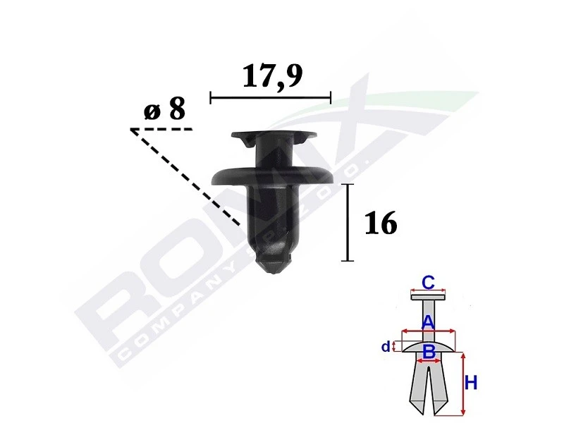 Image of ROMIX Trim clip ROMIX C70346