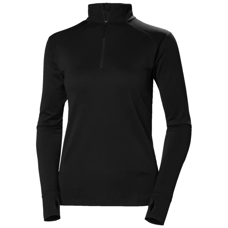 Image of Helly Hansen Sweatshirt 1/2 zip woman Helly Hansen Lifa Tech Lite Noir Female L