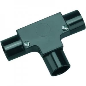 image of Wickes Trunking Inspection Tee - Black 20mm