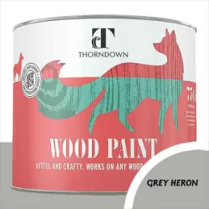 Image of Thorndown Grey Heron Satin Interior and Exterior Wood Paint 750ml