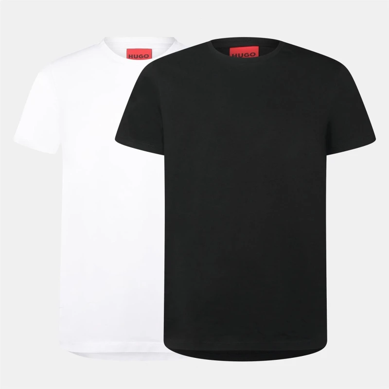 Image of Hugo 2 Pack Slim-Fit T-Shirts Multi Colour male S