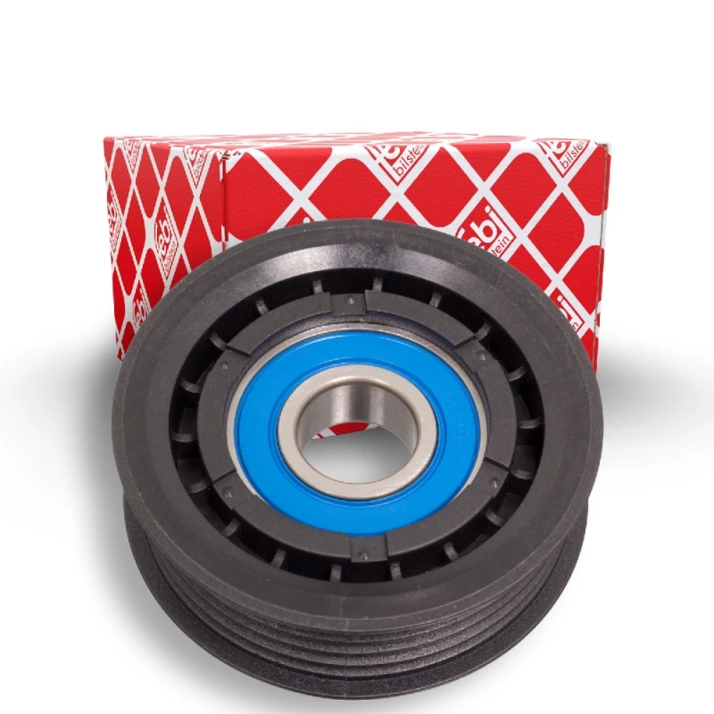 Image of FEBI BILSTEIN 23780 Idler Pulley Plastic Deflection/Guide Pulley,v-ribbed belt (312)