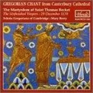 image of Gregorian chant from Canterbury Cathedral