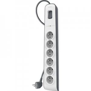 Image of Belkin BSV603ca2M Surge protection socket strip 6x White, Grey FR connector