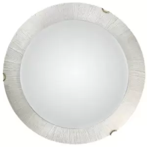 Image of Kolarz MOON - Lifestyle Glass Simple Flush Ceiling Light Gold - Sun White Finish, 3x E27