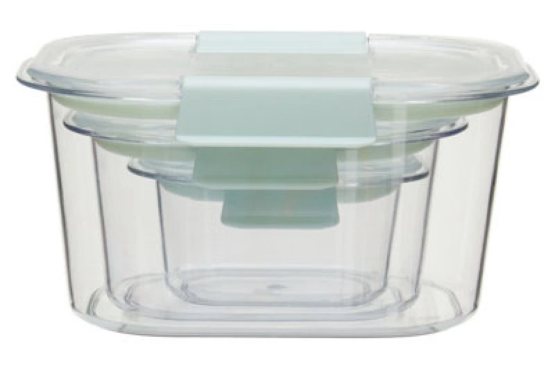 Image of Orsina Sturdy Set Of Three Storage Boxes, Airtight Seal Storage Container, Hinge Locking Plastic Storage For Kitchen