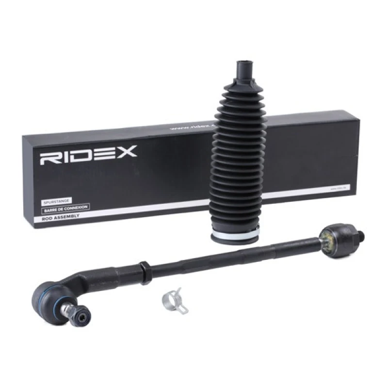 Image of RIDEX 284R0343 Tie Rod Front Axle Left Rod Assembly (284)