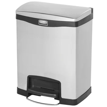 Image of Slim Jim Step-on Metal Front Step Container - 30 Litre