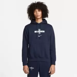 Image of Nike Mens Pullover Fleece Hoodie - Black